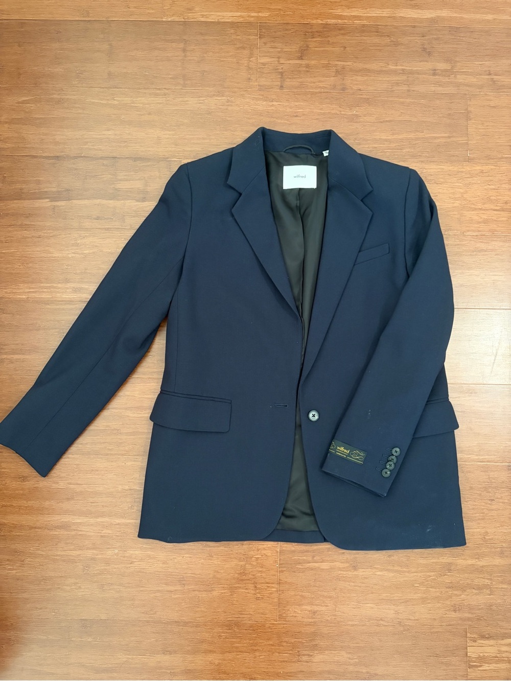 Aritzia Navy Oversized Men's Style Blazer